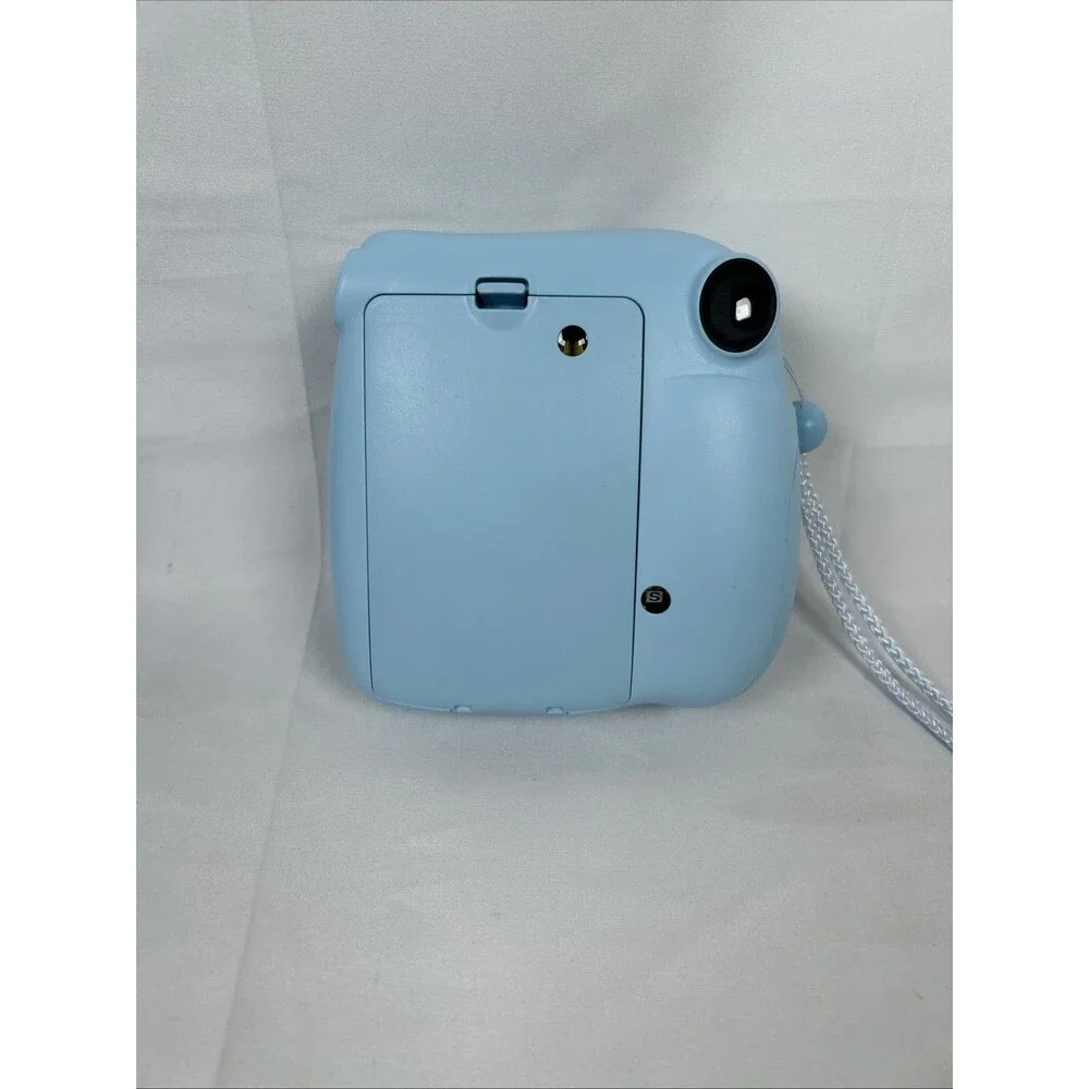 Fujifilm Instax Mini 7+ Instant Film Camera Light Blue Case Album Straps